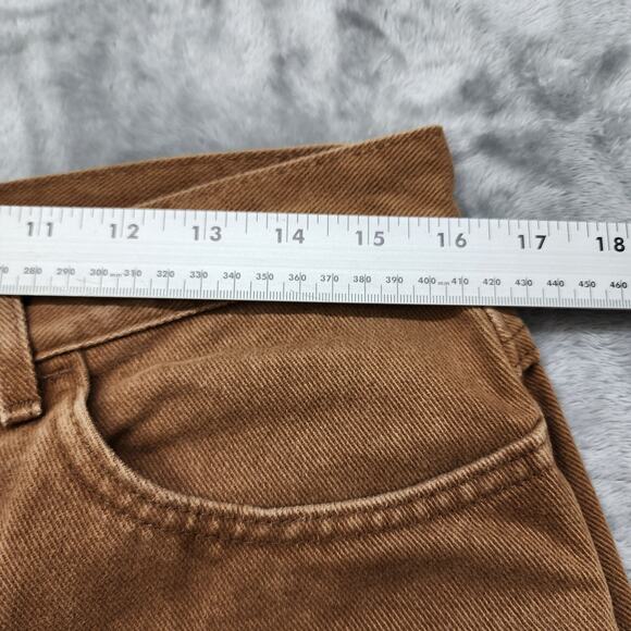 Vintage Lee Jeans Womens 16 Brown High Rise Tapered Leg Cotton Denim Casual - Picture 7 of 11